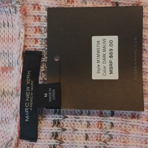 NWT Marc New York Button Up Puff Sleeve Sweater Size Medium - Picture 10 of 13